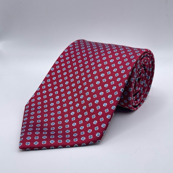 Brooks Brothers Other - Brooks Brothers 346 Stain Resistant Necktie 100% Silk Red Polka Dot Made in USA